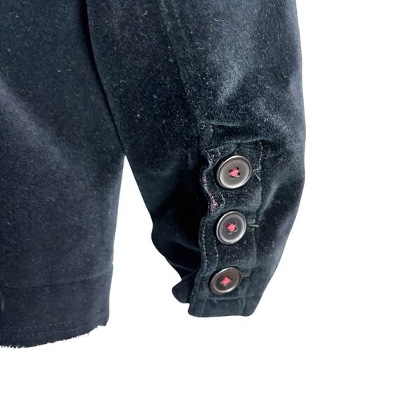 Vintage Red (brand) Black Distressed Whimsigoth 3 Button Lined Blazer sz M - Picture 14 of 14